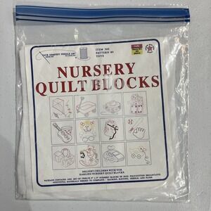 Jack Dempsey Needle Art Nursery Quilt Blocks‎ Item 300 Pattern 4 Toys NIP USA